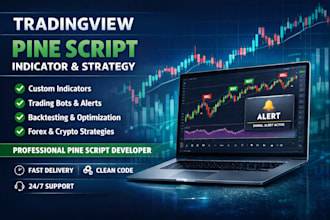build custom tradingview pine script indicator or strategy