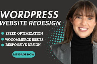 design wordpress website or wordpress redesign