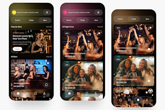 develop a nightlife app, club finder app, night owls app, and night adventures