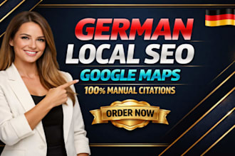 do 100 german local seo citations and business directory for google maps ranking