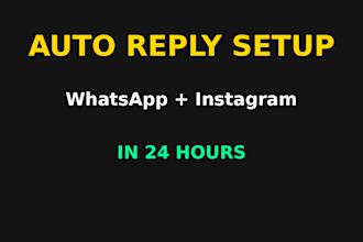 create whatsapp auto reply system