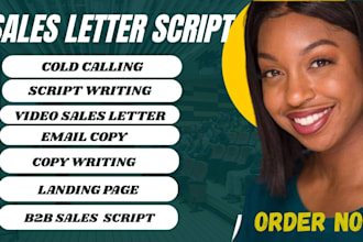 write a high converting cold calling script sales script sales closer vsl
