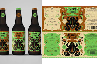 design custom luxury wine, gin vodka beer label whiskey alcohol bottle package