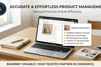 do manual and bulk products upload or shopify products management