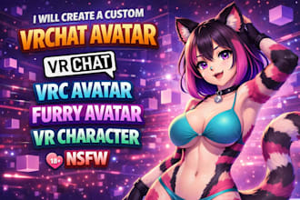 create a custom vrchat avatar furry and nsfw