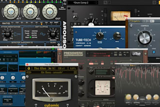 create vst audio plugin, nrf52, audio effect, juce, gui design, fx daw, midi