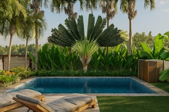 design and render your exterior landscape and backyard