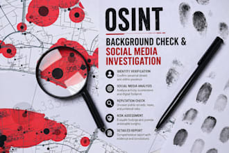 provide osint private investigator on any target, detective and background check