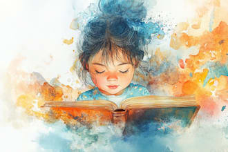 draw illustrations for children book