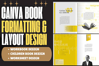 design canva workbooks and children books for educators, teachers, and authors