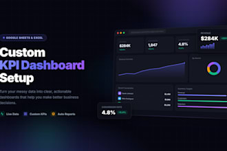 create a KPI dashboard