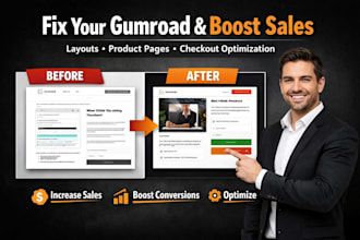 fix gumroad poor layouts product page descriptions  checkout low converting page