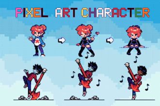 make a pixel art character