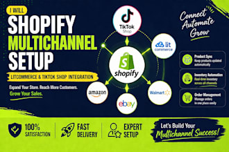 setup multichannel shopify sales channel litcommerce tiktok integration