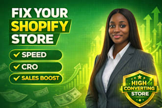 shopify fix, shopify speed, and shopify cro for more shopify sales