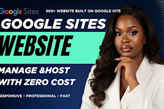 create a responsive google sites website for business, portfolio or landing