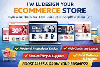 do mydukaan shoplazza tilda jumpseller shopbase dorik zid store website design