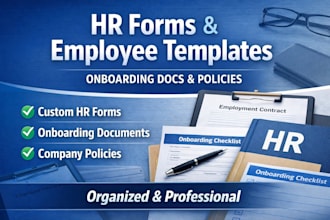create professional HR forms employee templates and onboarding docs policies