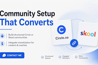 setup circle so skool online community, whop online course circle so