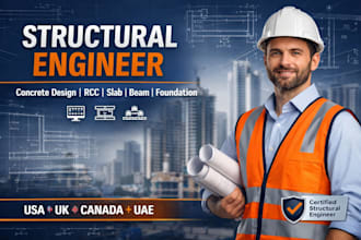 do concrete structural design, rcc calculations and autocad drawings USA