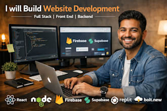 backend firebase deploy vercel supabase web developer integrate api bolt base44