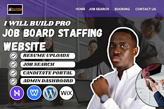 build pro wix website, recruitment website, job board, hostinger website in 48hr