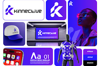 design logo and brand identity with branding kit