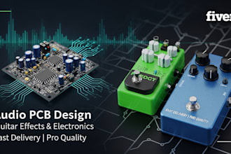 audio pcb design for guitar pedals, electronic circuits, mixer preamps amplifier