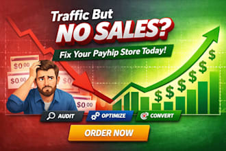 fix your payhip store traffic but no sales problem with conversion optimization