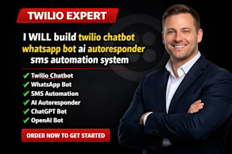 build twilio chatbot whatsapp bot ai autoresponder sms automation system