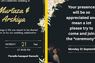 design elegant wedding invitation card