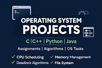 help with operating system assignments, linux tasks, and c
