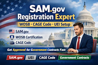 sam gov registration wosb certification cage  samgov renewal