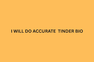 do accurate tinder bio