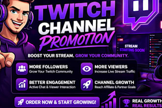 do twitch live stream promotion for viewers