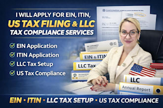 apply for ein, itin, US tax filing and llc tax compliance services