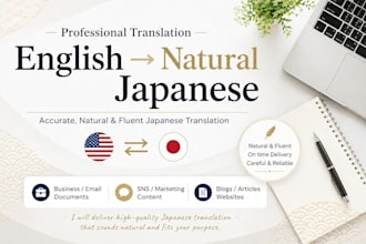 translate english to natural and fluent japanese