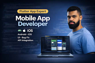 develop fix flutter mobile app android ios app UI react app development fix bug