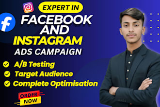 be your facebook advertising manager for lead generation