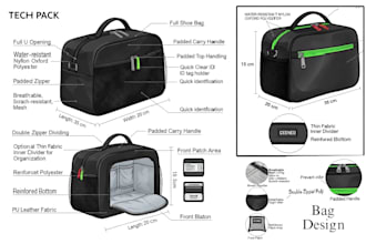 deliver bag tech packs for fashion, streetwear, and  sustainable travel brands