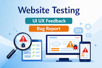 test your website usability and provide UI UX feedback