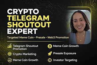 boost your crypto presale with targeted telegram shoutout promotion