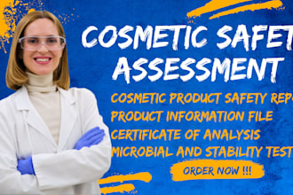 do stability report,toxicology report,mos,ingredient review for cosmetic product