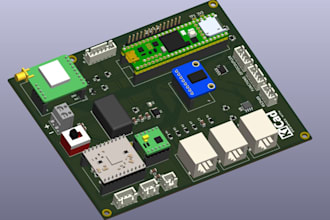 develop custom iot pcb design with esp32, arduino and sensors on kicad