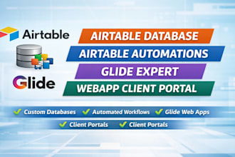 do airtable database airtable automation glide expert webapp client portal