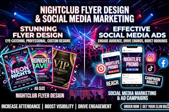 design nightclub flyers, bars run social media ads, night club campaigns ads