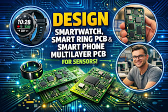 design smartwatch,smart ring pcb,smart phone multilayer pcb for sensors