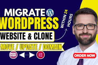 move, clone, migrate, customize wordpress website and update business website