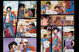 comic book illustration graphic novel webcomic cover art comic panel art comic