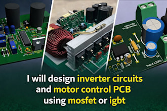 design inverter circuits and motor control pcb using mosfet or igbt